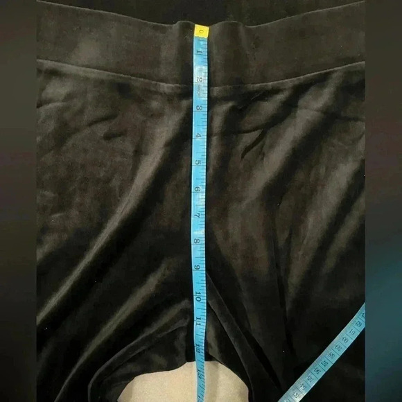 [XXL]Pure Jill Black/Blue Pima cotton Blend Velour Pants- pls refer to size pics - Picture 5 of 7